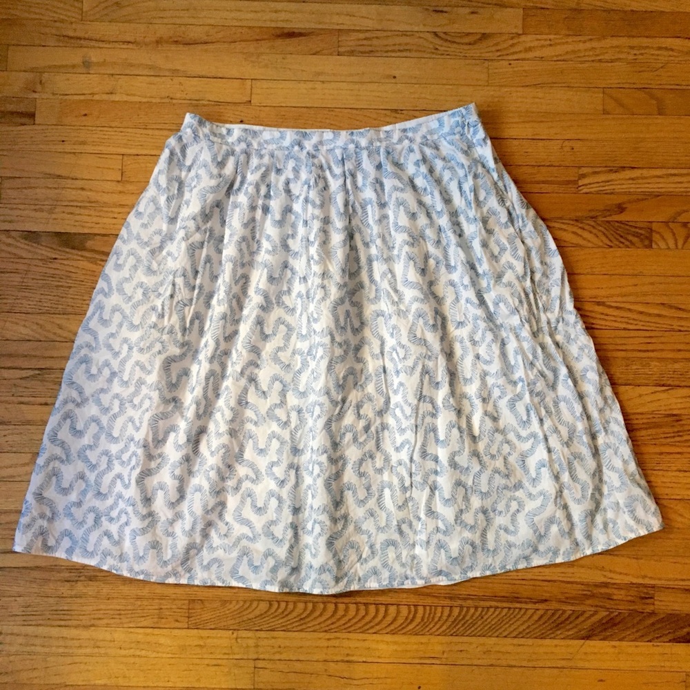 Michael Kors Embroidered A-Line Skirt
